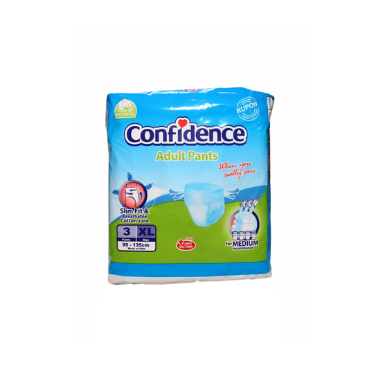 CONFIDENCE ADULT DIAPER PANTS XL 3 PIECES CONFIDENCE ADULT DIAPER PANTS XL 3 PIECES