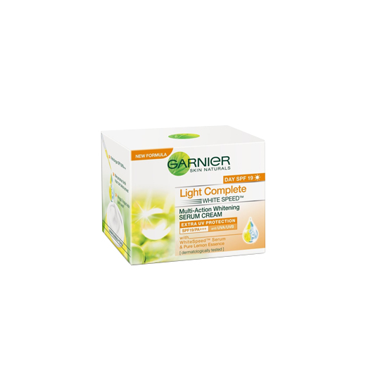 GARNIER LIGHT COMPLETE WHITE SPEED SERUM CREAM SPF 19 50 ML GARNIER LIGHT COMPLETE WHITE SPEED SERUM CREAM SPF 19 50 ML