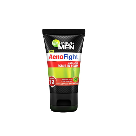 GARNIER MEN ACNO FIGHT ANTI ACNE IN SCRUB FOAM 50 ML GARNIER MEN ACNO FIGHT ANTI ACNE IN SCRUB FOAM 50 ML