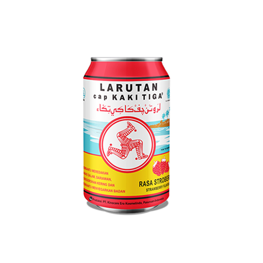 larutan cap kaki tiga strawberry  ml kegunaan efek samping dosis
