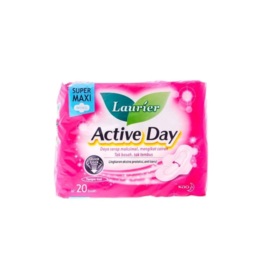 LAURIER ACTIVE DAY SUPER MAXI WING 20 PADS LAURIER ACTIVE DAY SUPER MAXI WING 20 PADS