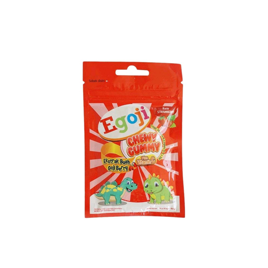 EGOJI CHEWY GUMMY STRAWBERRY 20 GR ISI 10 EGOJI CHEWY GUMMY STRAWBERRY 20 GR ISI 10