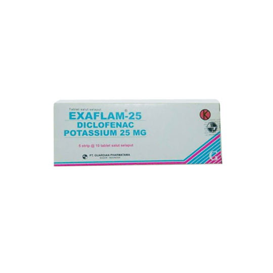 EXAFLAM 25 MG 10 TABLET EXAFLAM 25 MG 10 TABLET