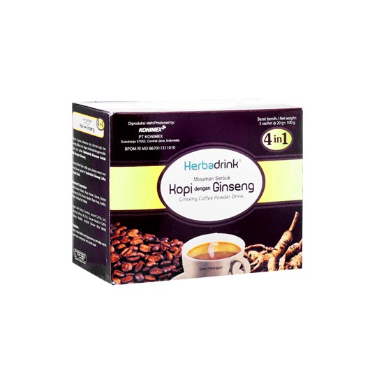 HERBADRINK KOPI GINSENG 20 G 5 SACHET HERBADRINK KOPI GINSENG 20 G 5 SACHET