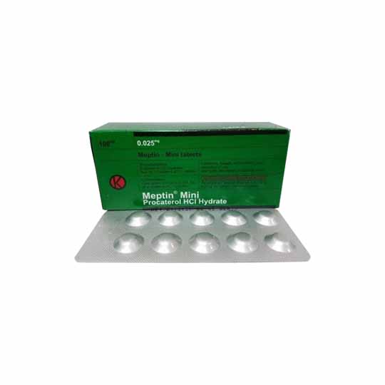 MEPTIN MINI 25 MCG 10 TABLET MEPTIN MINI 25 MCG 10 TABLET