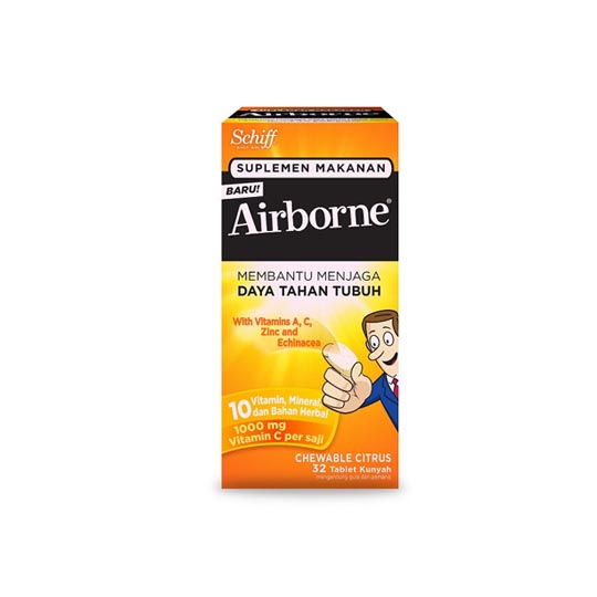 AIRBORNE CHEWABLE CITRUS 32 TABLET AIRBORNE CHEWABLE CITRUS 32 TABLET