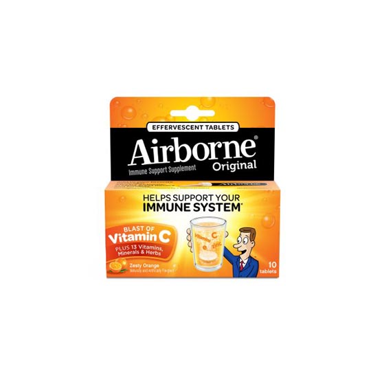 AIRBORNE EFFERVESCENT ORANGE 10 TABLET AIRBORNE EFFERVESCENT ORANGE 10 TABLET