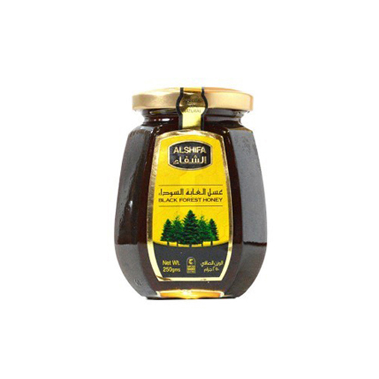 ALSHIFA BLACK FOREST HONEY 250 GR ALSHIFA BLACK FOREST HONEY 250 GR