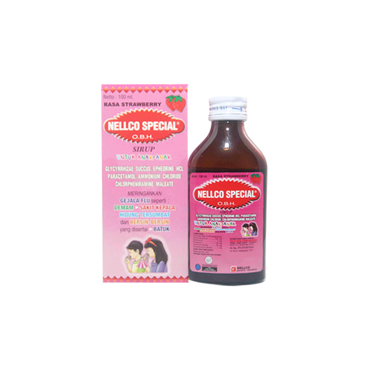 OBH NELLCO SPECIAL ANAK STRAWBERRY 100 ML OBH NELLCO SPECIAL ANAK STRAWBERRY 100 ML