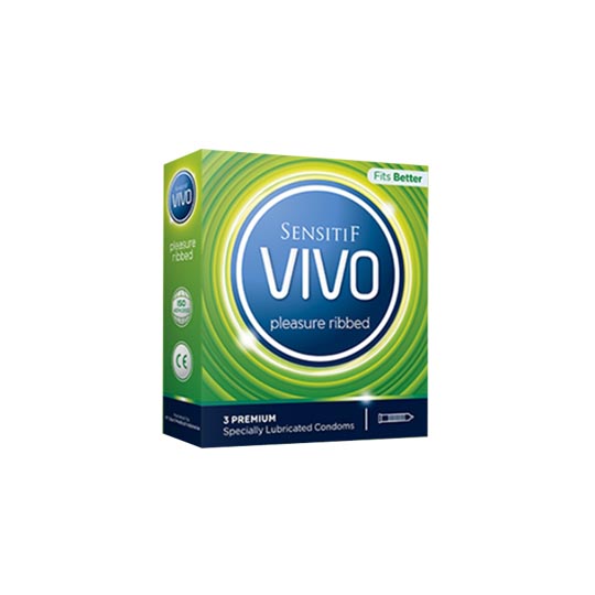 SENSITIF VIVO PLEASURE RIBBED 3 PIECES SENSITIF VIVO PLEASURE RIBBED 3 PIECES