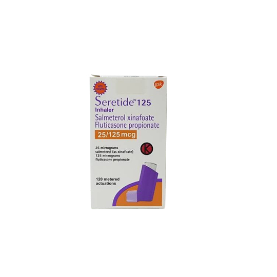 SERETIDE INHALER 25/125 MCG 120 DOSIS SERETIDE INHALER 25/125 MCG 120 DOSIS
