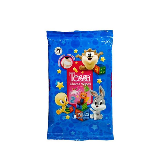 TESSA GLOVES WIPES BABY & KIDS TISSUE 8 LEMBAR TESSA GLOVES WIPES BABY & KIDS TISSUE 8 LEMBAR