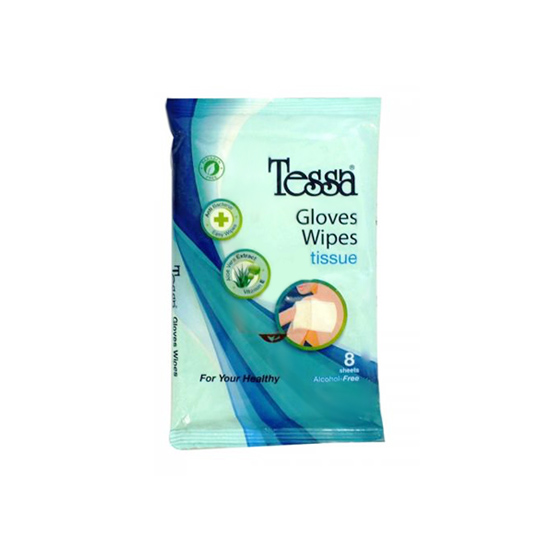TESSA GLOVES WIPES TISSUE 8 LEMBAR TESSA GLOVES WIPES TISSUE 8 LEMBAR