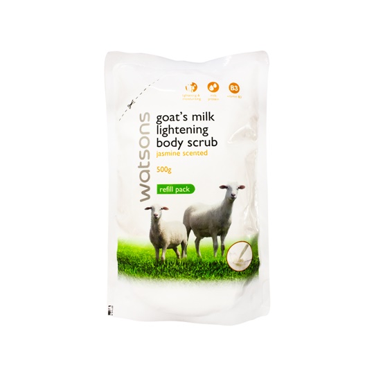 WATSONS GOAT'S MILK BODY SCRUB JASMINE REFILL 500ML WATSONS GOAT'S MILK BODY SCRUB JASMINE REFILL 500ML