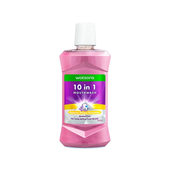 WATSONS MOUTHWASH 10 IN 1 500ML WATSONS MOUTHWASH 10 IN 1 500ML