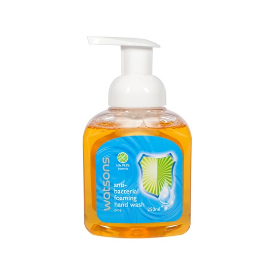WATSONS ANTI BACTERIAL FOAM HAND WASH PINE 250ML WATSONS ANTI BACTERIAL FOAM HAND WASH PINE 250ML