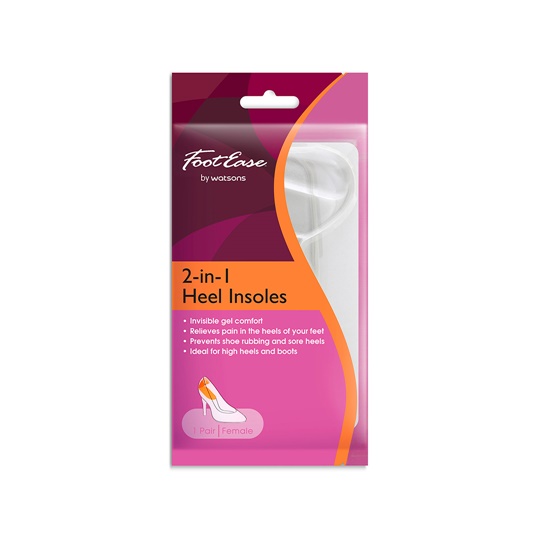 WATSONS 2IN1 HEEL INSOLES 1PAIR WATSONS 2IN1 HEEL INSOLES 1PAIR