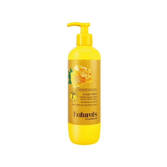 WATSONS NATURALS BEESWAX CREAM BATH 490 ML WATSONS NATURALS BEESWAX CREAM BATH 490 ML