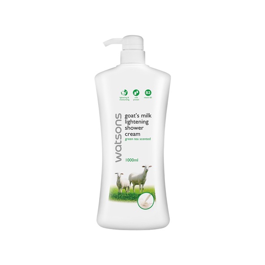 WATSONS GOAT'S MILK SHOWER CREAM GREEN TEA 1000ML WATSONS GOAT'S MILK SHOWER CREAM GREEN TEA 1000ML
