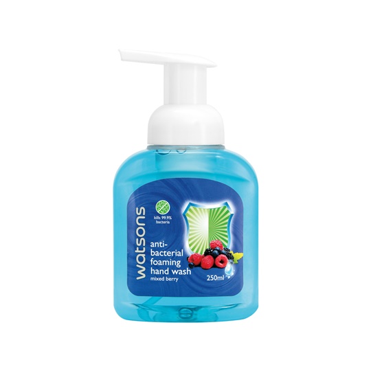 WATSONS ANTIBACTERIAL HAND WASH BERRY 250ML WATSONS ANTIBACTERIAL HAND WASH BERRY 250ML