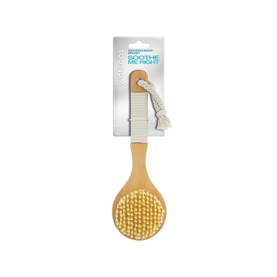 WATSONS WOODEN BATH BRISTLE SHORT HAND WITH NATURAL BRISTLE WATSONS WOODEN BATH BRISTLE SHORT HAND WITH NATURAL BRISTLE