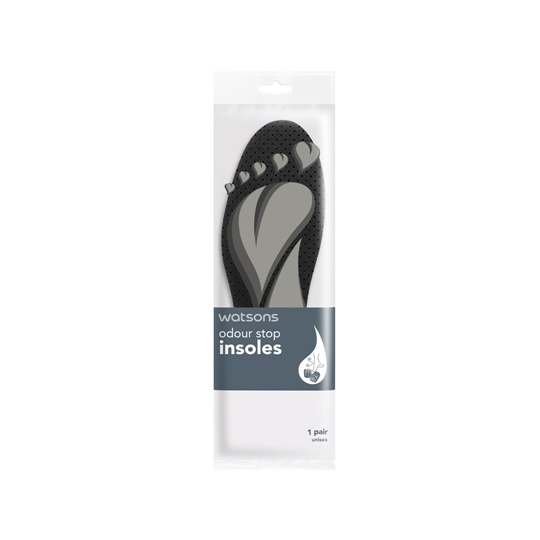 WATSONS ODOUR STOP INSOLES 1 PAIR WATSONS ODOUR STOP INSOLES 1 PAIR