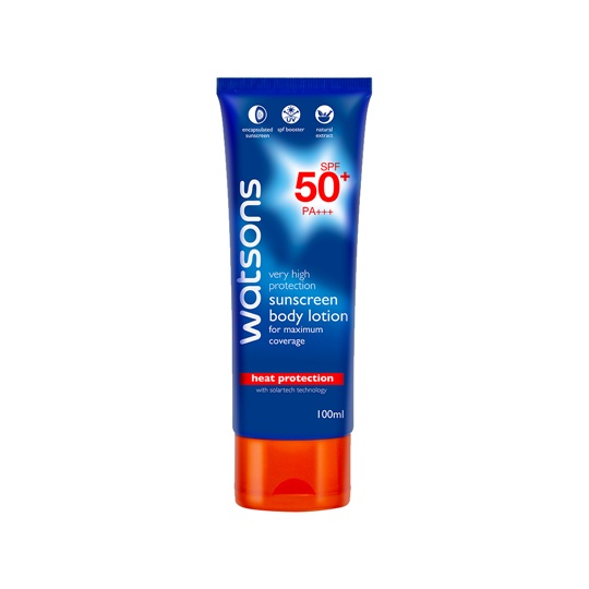 WATSONS VERY HIGH PROTECTION SUN BODY LOTION SPF50 100ML WATSONS VERY HIGH PROTECTION SUN BODY LOTION SPF50 100ML