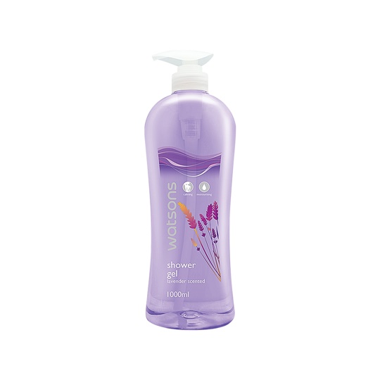 WATSONS LAVENDER SCENTED SHOWER GEL 1L WATSONS LAVENDER SCENTED SHOWER GEL 1L