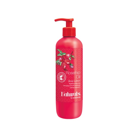 WATSONS NATURALS ROSEHIP OIL BODY LOTION 490ML WATSONS NATURALS ROSEHIP OIL BODY LOTION 490ML