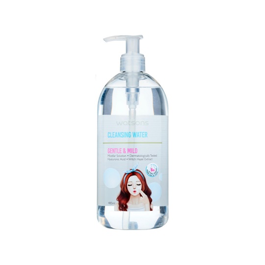 WATSONS CLEANSING WATER GENTLE & MILD 485ML WATSONS CLEANSING WATER GENTLE & MILD 485ML