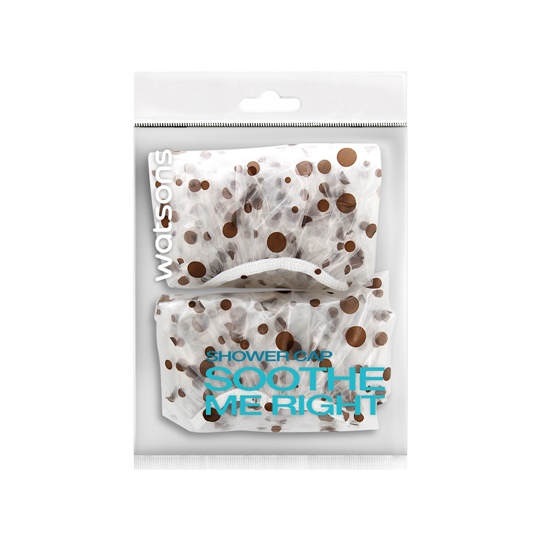 WATSONS TRANSPARANT SHOWER CAP WITH BROWN 2 PIECES WATSONS TRANSPARANT SHOWER CAP WITH BROWN 2 PIECES