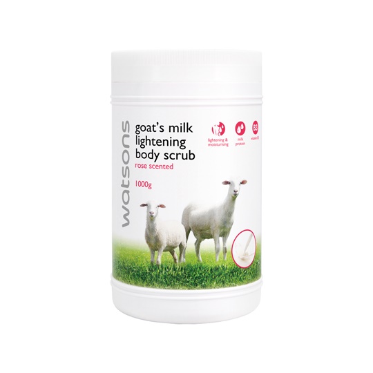 WATSONS GOAT'S MILK BODY SCRUB ROSE 1000ML WATSONS GOAT'S MILK BODY SCRUB ROSE 1000ML