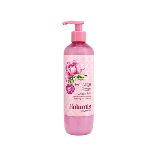 WATSONS NATURALS PRESTIGE ROSE CREAM BATH 490ML WATSONS NATURALS PRESTIGE ROSE CREAM BATH 490ML
