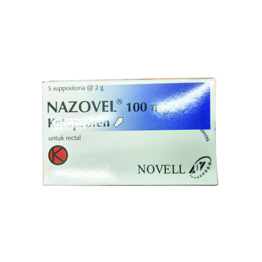 NAZOVEL 100 MG SUPPOSITORIA NAZOVEL 100 MG SUPPOSITORIA