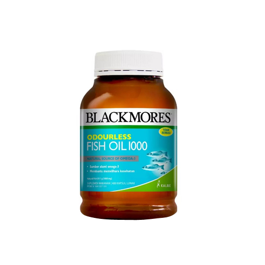 BLACKMORES ODOURLESS FISH OIL 1000 MG 400 KAPSUL BLACKMORES ODOURLESS FISH OIL 1000 MG 400 KAPSUL