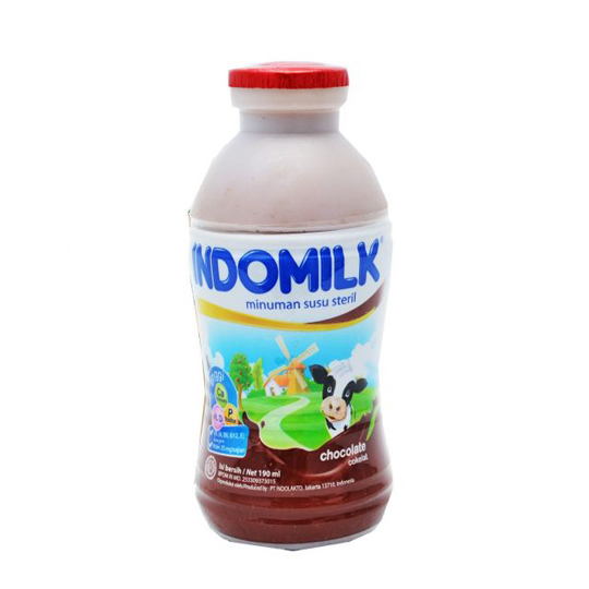 Indomilk Liquid Cokelat Botol 190 ml Indomilk Liquid Cokelat Botol 190 ml