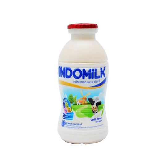 INDOMILK LIQUID VANILLA BOTOL190 ML INDOMILK LIQUID VANILLA BOTOL190 ML