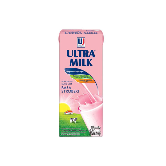 ULTRA MILK STROBERI SLIM 250ML ULTRA MILK STROBERI SLIM 250ML