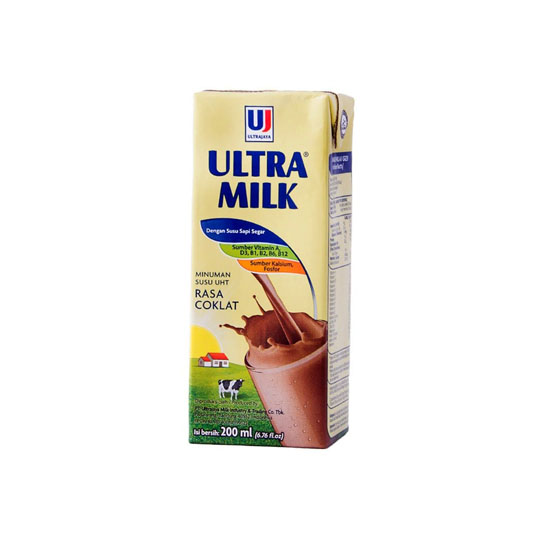 ULTRA MILK UHT COKLAT 200ML ULTRA MILK UHT COKLAT 200ML