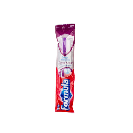 Formula Sikat Gigi Silver Protector Double Action Soft Formula Sikat Gigi Silver Protector Double Action Soft