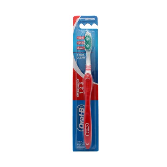 ORAL-B SIKAT GIGI 123 MEDIUM 40 ORAL-B SIKAT GIGI 123 MEDIUM 40