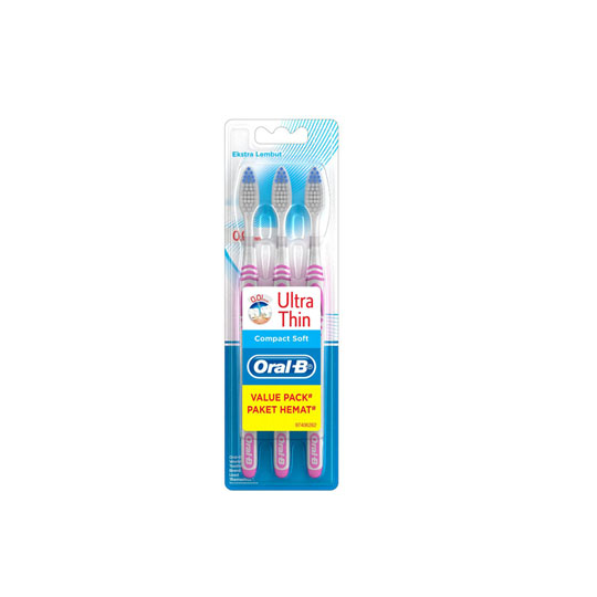 Oral-B Sikat Gigi Ultra Thin Extra Soft 3S Oral-B Sikat Gigi Ultra Thin Extra Soft 3S