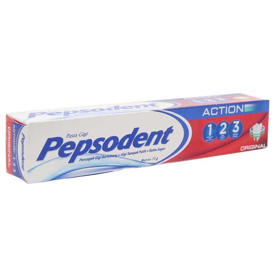 PEPSODENT TOOTH PASTE ACTION 123 ORIGINAL 75 GR PEPSODENT TOOTH PASTE ACTION 123 ORIGINAL 75 GR