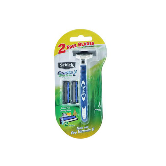 Schick Exacta 2 System Kit Shaving Razor Schick Exacta 2 System Kit Shaving Razor