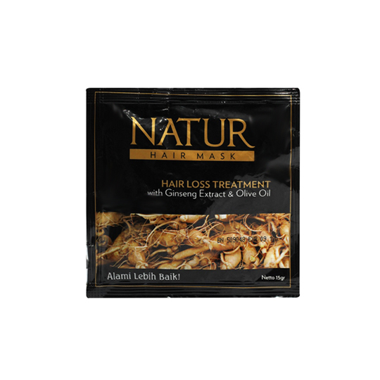 Natur Hair Mask Hair Loss Treatment with Ginseng Extract & Olive Oil 15 g Natur Hair Mask Hair Loss Treatment with Ginseng Extract & Olive Oil 15 g