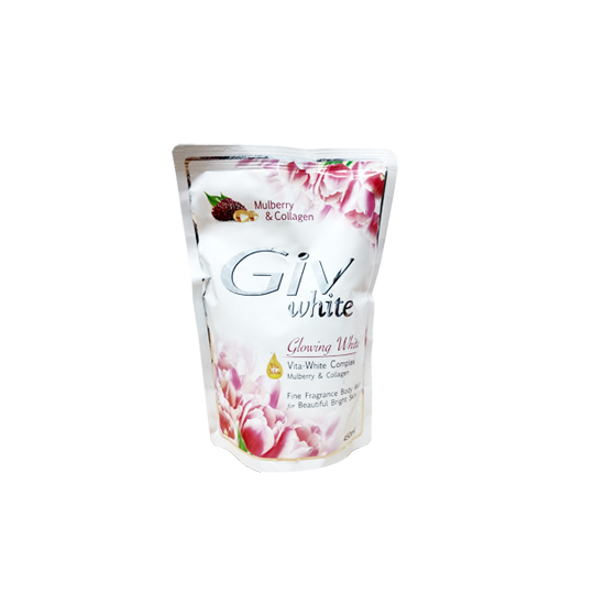 GIV BODY WASH GLOWING WHITE MULBERRY & COLLAGEN REFILL 450ML GIV BODY WASH GLOWING WHITE MULBERRY & COLLAGEN REFILL 450ML
