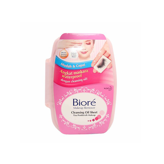 BIORE MAKE UP REMOVER CLEANSING OIL SHEET 44 LEMBAR BIORE MAKE UP REMOVER CLEANSING OIL SHEET 44 LEMBAR