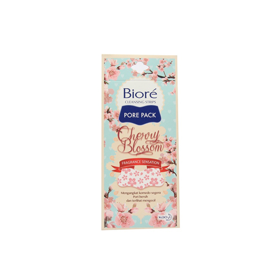 BIORE PORE PACK CHERRY BLOSOM 4 LEMBAR BIORE PORE PACK CHERRY BLOSOM 4 LEMBAR