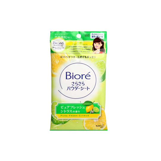 BIORE SARA BODY POWDER FRESH CITRUS 10S BIORE SARA BODY POWDER FRESH CITRUS 10S
