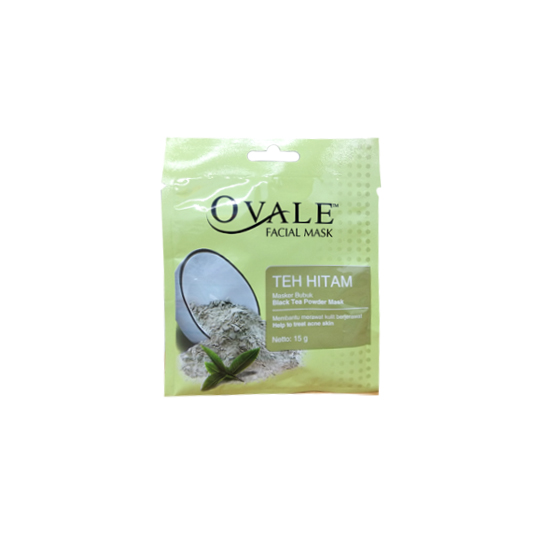 OVALE FACIAL MASK TEH HITAM 15G OVALE FACIAL MASK TEH HITAM 15G